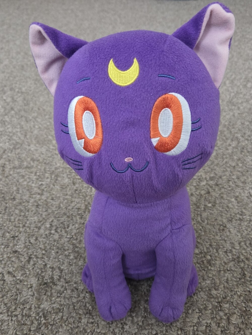 Sailor moon clever idiots brand Luna purple cat plush 12"